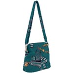 Slytherin Pattern Zipper Messenger Bag