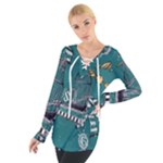 Slytherin Pattern Tie Up Tee