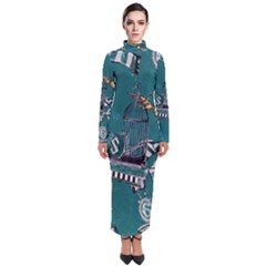 Turtleneck Maxi Dress 