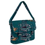 Slytherin Pattern Buckle Messenger Bag