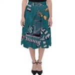 Slytherin Pattern Classic Midi Skirt