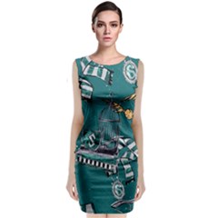 Classic Sleeveless Midi Dress 