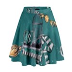 Slytherin Pattern High Waist Skirt