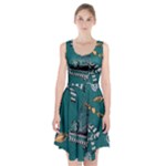 Slytherin Pattern Racerback Midi Dress