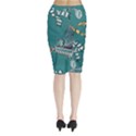 Midi Wrap Pencil Skirt 