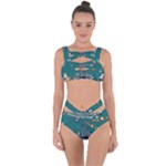 Slytherin Pattern Bandaged Up Bikini Set 