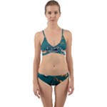 Slytherin Pattern Wrap Around Bikini Set