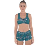 Slytherin Pattern Racerback Boyleg Bikini Set
