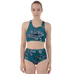 Slytherin Pattern Racer Back Bikini Set