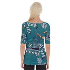 Wide Neckline T-Shirt 
