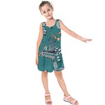 Slytherin Pattern Kids  Sleeveless Dress