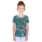 Slytherin Pattern Kids  One Piece Tee
