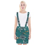 Slytherin Pattern Braces Suspender Skirt