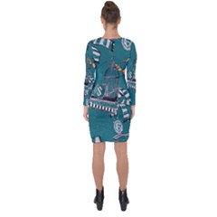 Asymmetric Cut-Out Shift Dress 