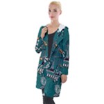 Slytherin Pattern Hooded Pocket Cardigan