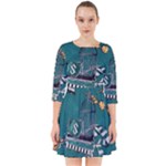 Slytherin Pattern Smock Dress
