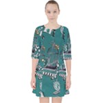 Slytherin Pattern Pocket Dress