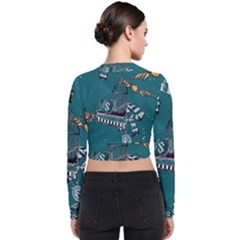 Long Sleeve Zip Up Bomber Jacket 