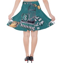 Velvet High Waist Skirt 