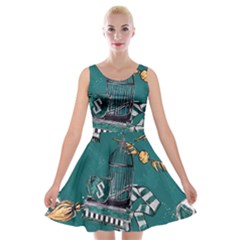 Velvet Skater Dress 