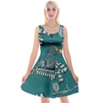 Slytherin Pattern Reversible Velvet Sleeveless Dress