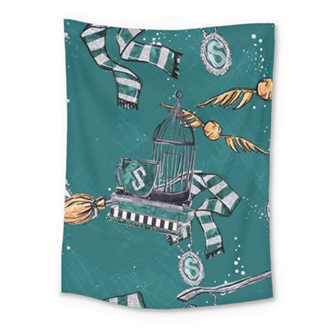 Slytherin Pattern Medium Tapestry from ArtsNow.com