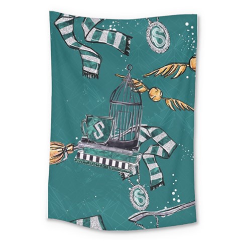 Slytherin Pattern Large Tapestry from ArtsNow.com