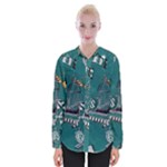 Slytherin Pattern Womens Long Sleeve Shirt