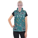 Slytherin Pattern Women s Button Up Vest