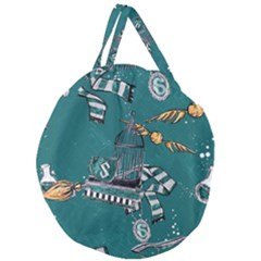 Giant Round Zipper Tote 
