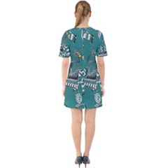 Sixties Short Sleeve Mini Dress 