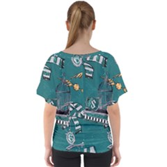 V-Neck Dolman Drape Top 