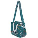 Slytherin Pattern Rope Handles Shoulder Strap Bag