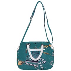 Rope Handles Shoulder Strap Bag 