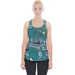 Slytherin Pattern Piece Up Tank Top