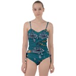 Slytherin Pattern Sweetheart Tankini Set