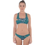 Slytherin Pattern Cross Back Hipster Bikini Set