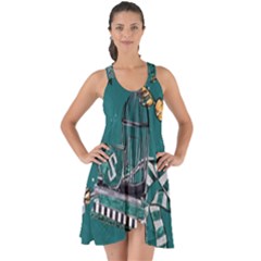 Show Some Back Chiffon Dress 