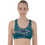 Slytherin Pattern Back Weave Sports Bra