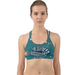 Slytherin Pattern Back Web Sports Bra
