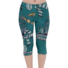 Velvet Capri Leggings  