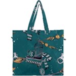 Slytherin Pattern Canvas Travel Bag