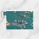 Slytherin Pattern Canvas Cosmetic Bag (Medium)