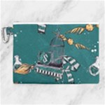 Slytherin Pattern Canvas Cosmetic Bag (XL)
