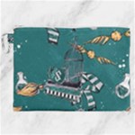 Slytherin Pattern Canvas Cosmetic Bag (XXL)