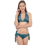 Slytherin Pattern Tie It Up Bikini Set