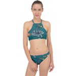 Slytherin Pattern Racer Front Bikini Set