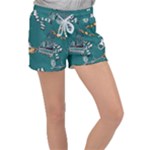 Slytherin Pattern Women s Velour Lounge Shorts