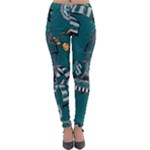 Slytherin Pattern Lightweight Velour Leggings