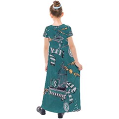 Kids  Short Sleeve Maxi Dress 